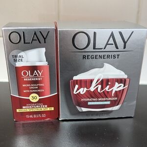 OLAY Set Hydrating Whip Moisturizer Cream And Olay Micro sculpting Cream